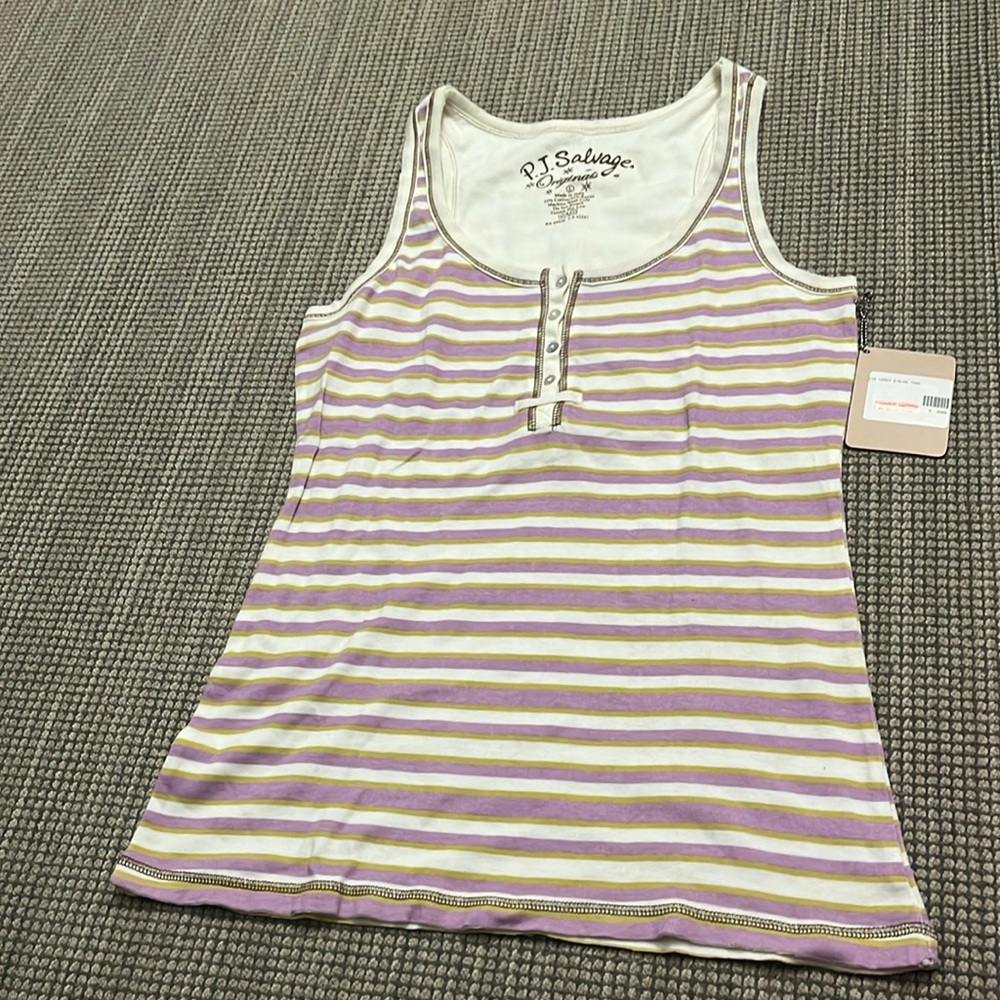 New with tags P.J. salvage Women’s Tank Top. Size Large